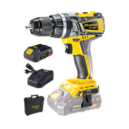 FF GROUP CORDLESS HAMMER DRILL 20V WITH BATTERY 2,5AH CHD/60-BL 20V PRO 43206  FF GROUP ΚΡΟΥΣΤΙΚΟ ΔΡΑΠΑΝΟΚΑΤΣΑΒΙΔΟ ΜΠΑΤΑΡΙΑΣ (2,5AH) CHD/60-BL 20V PRO 43206